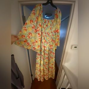 Adorable fruit print maxi